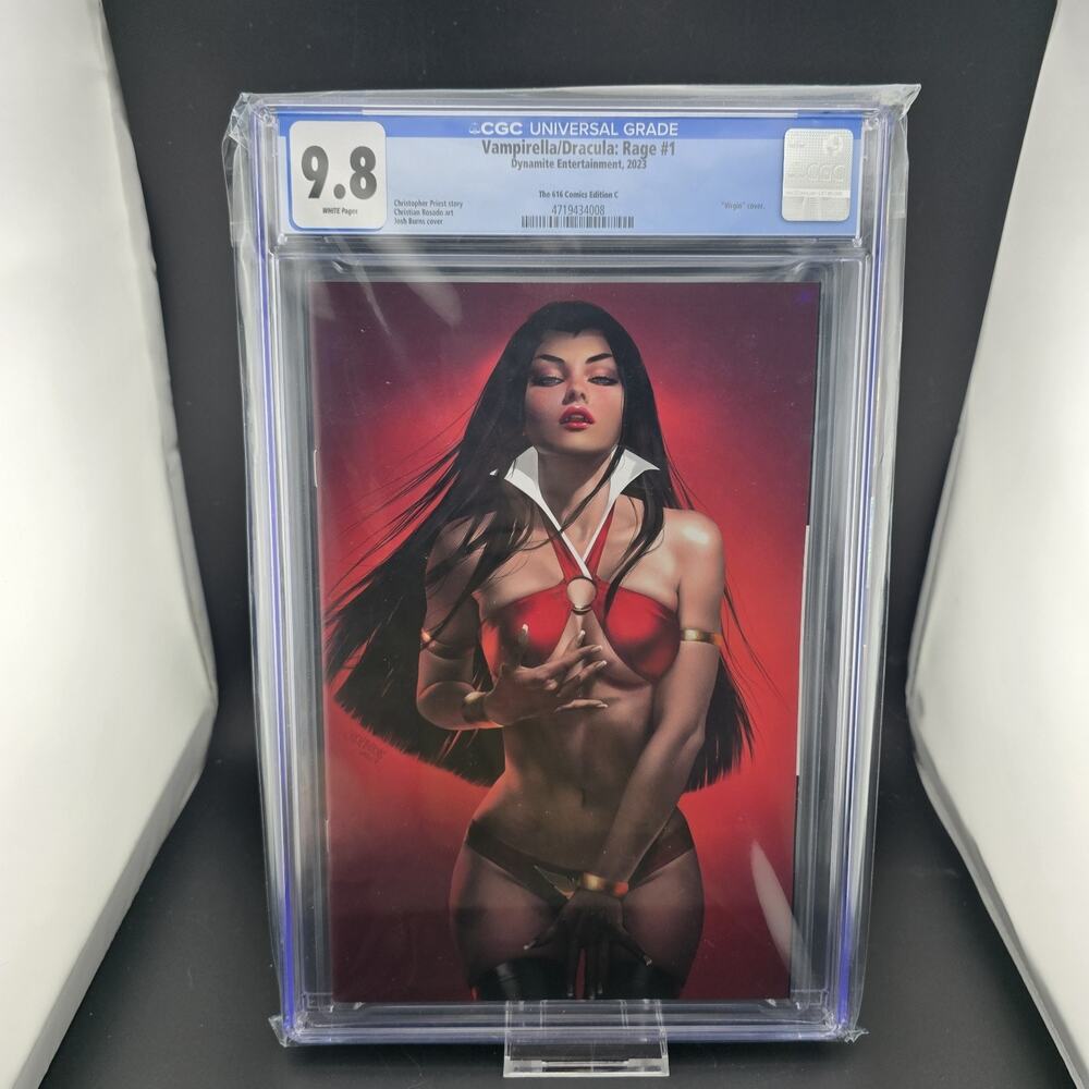 Vampirella Dracula Rage 1 CGC 9.8 616 Comics Josh Burns Virgin Cover C Dynamite
